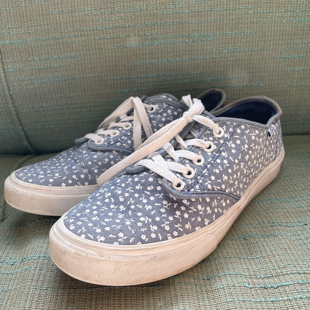 Blue Floral Vans